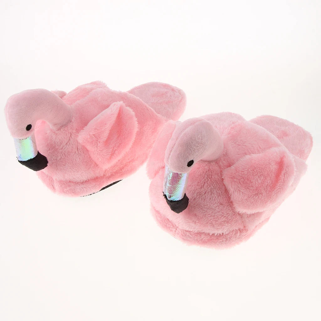 Flamingo Plush Slippers