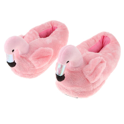 Flamingo Plush Slippers