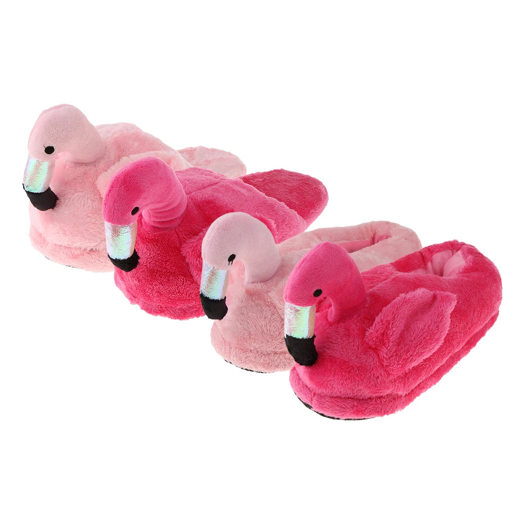 Flamingo Plush Slippers