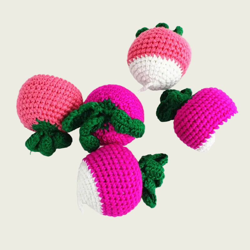 Plush Wool-Knit Radish