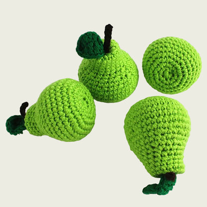 Plush Wool-Knit Pear