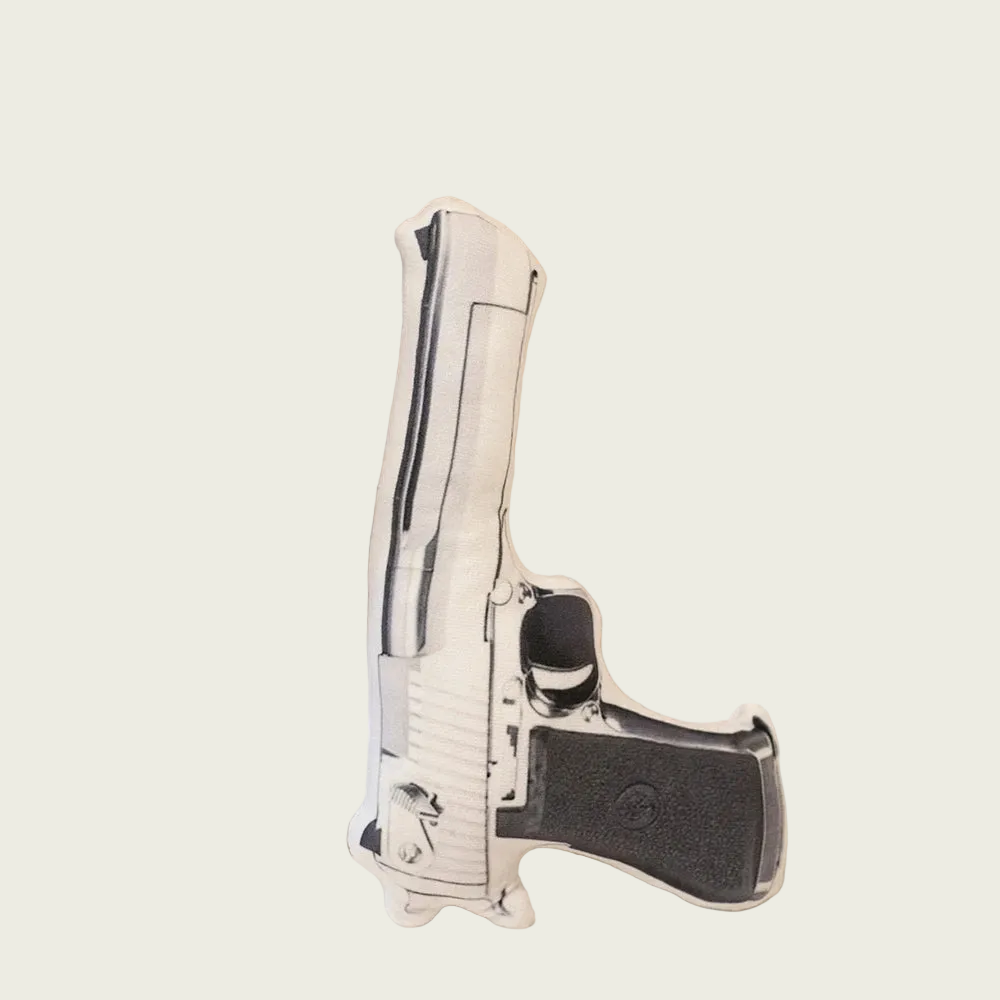 Fake Desert Eagle Pistol Printed Plush Toy