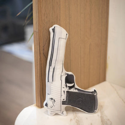 Fake Desert Eagle Pistol Printed Plush Toy