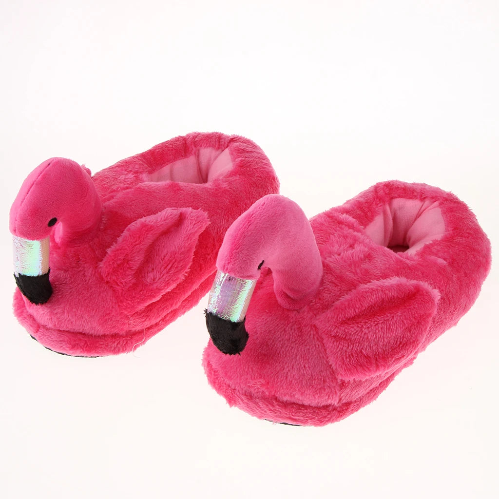 Flamingo Plush Slippers