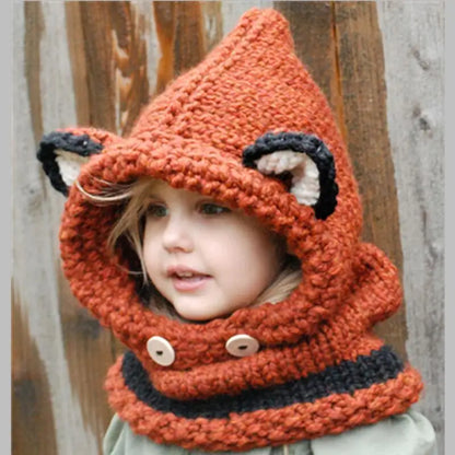 Fox Ears Winter Plush Costume Hat