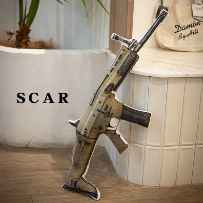 Fake SCAR-L Assault Rifle Printed Plush Toy