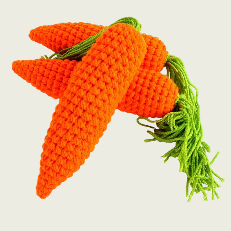 Plush Wool-Knit Carrot