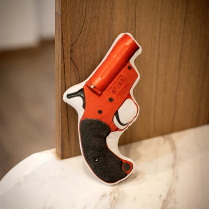 Fake Flare Gun Revolver Printed Plush Toy