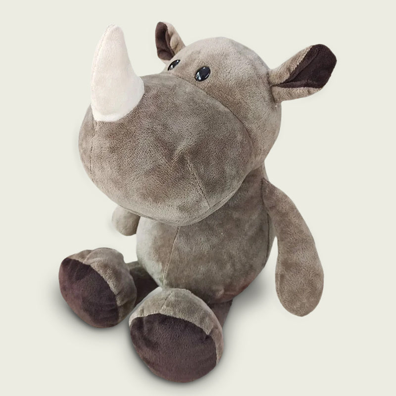 Rhinoceros Plush Stuffed Animal Jungle Safari Plushie