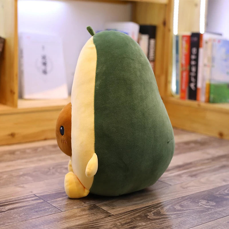 Smiling Halved Avocado Plushie