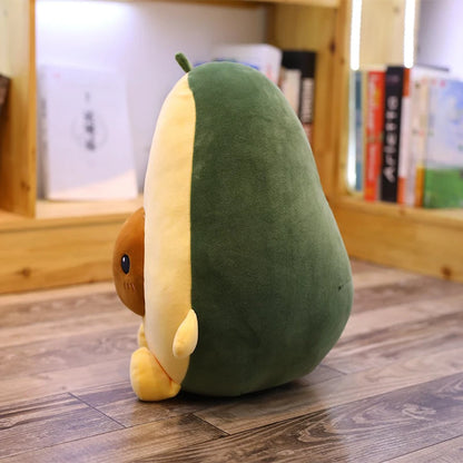 Smiling Halved Avocado Plushie