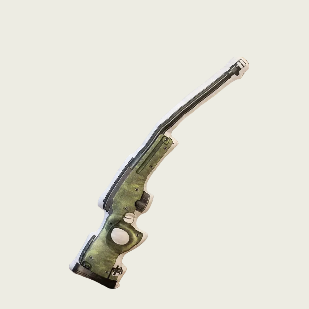 Fake British AWM Rifle Printed Plush Toy