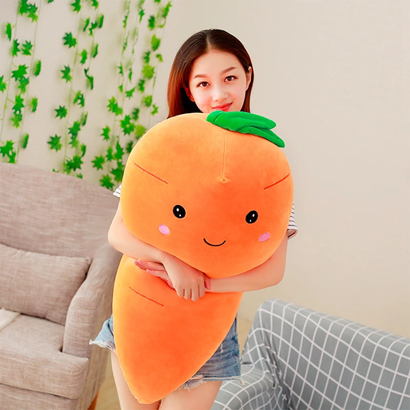 Plush Cheerful Cartoon Carrot