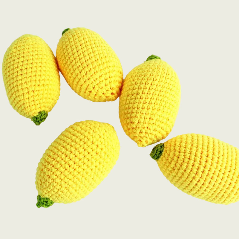 Plush Wool-Knit Lemon