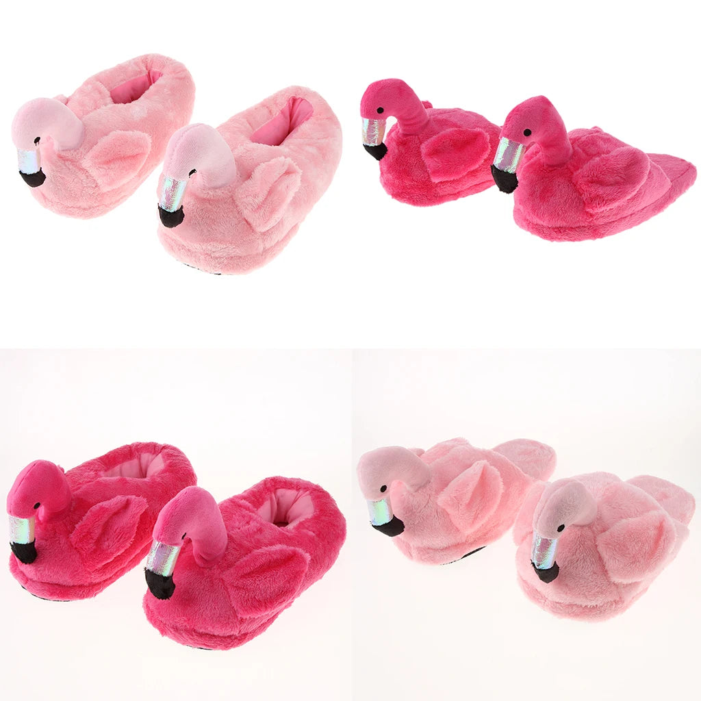 Flamingo Plush Slippers