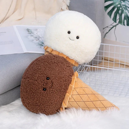 Chocolate Ice Cream Scoop on a Cone