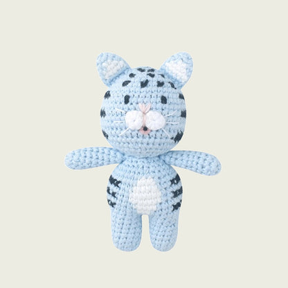 Baby Kitten Crochet Stuffed Animal 4.7" Crocheted Cat Plushie