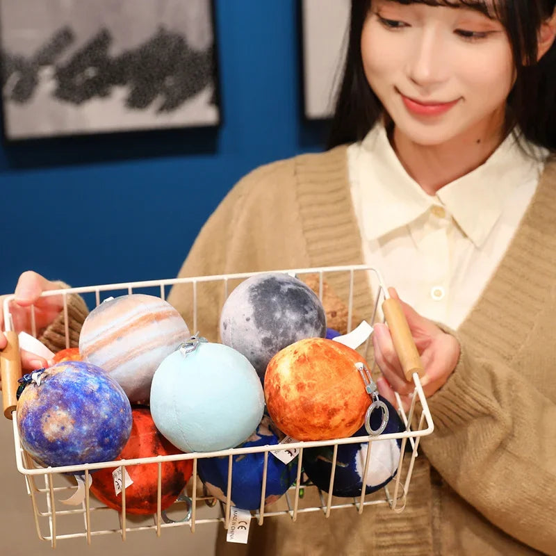 Micro Jupiter Planet Plush Keychain