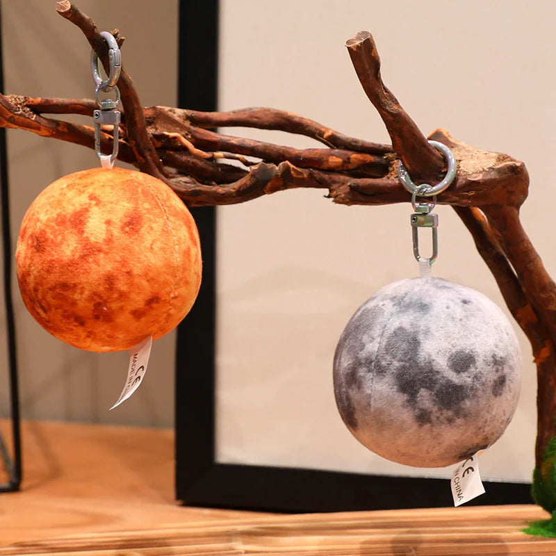 Micro Moon Rock Plush Keychain