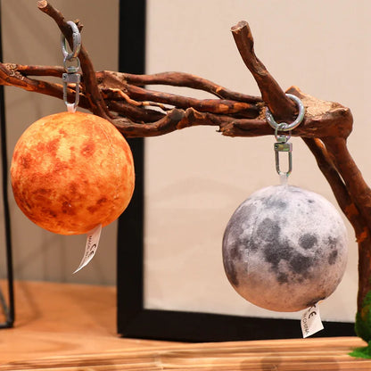 Micro Moon Rock Plush Keychain