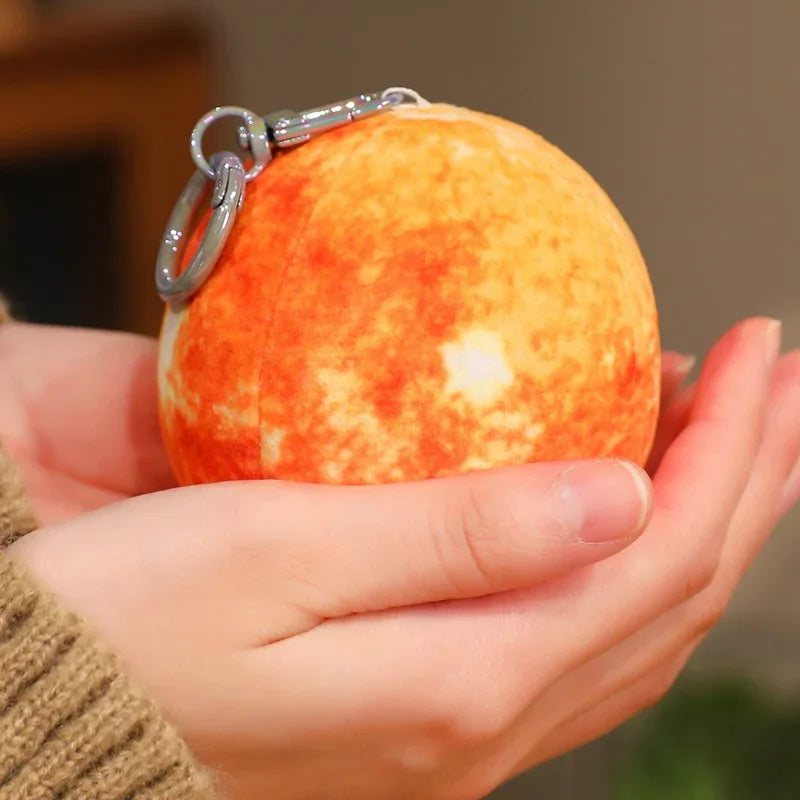Micro Sun Star Plush Keychain