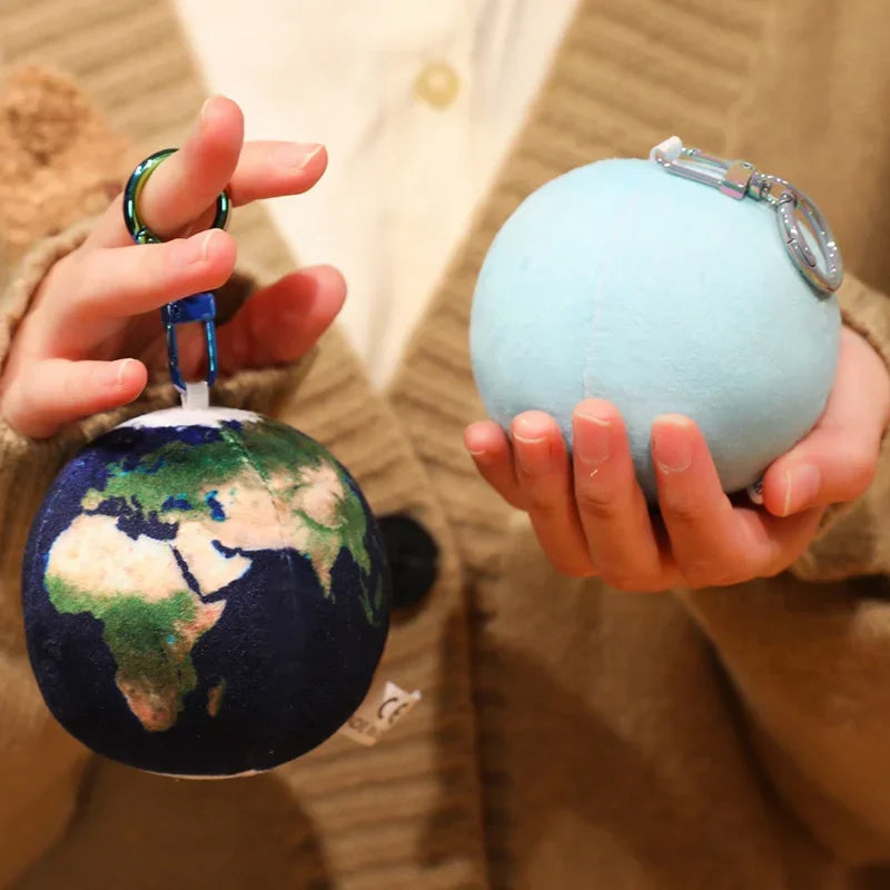 Micro Uranus Planet Plush Keychain
