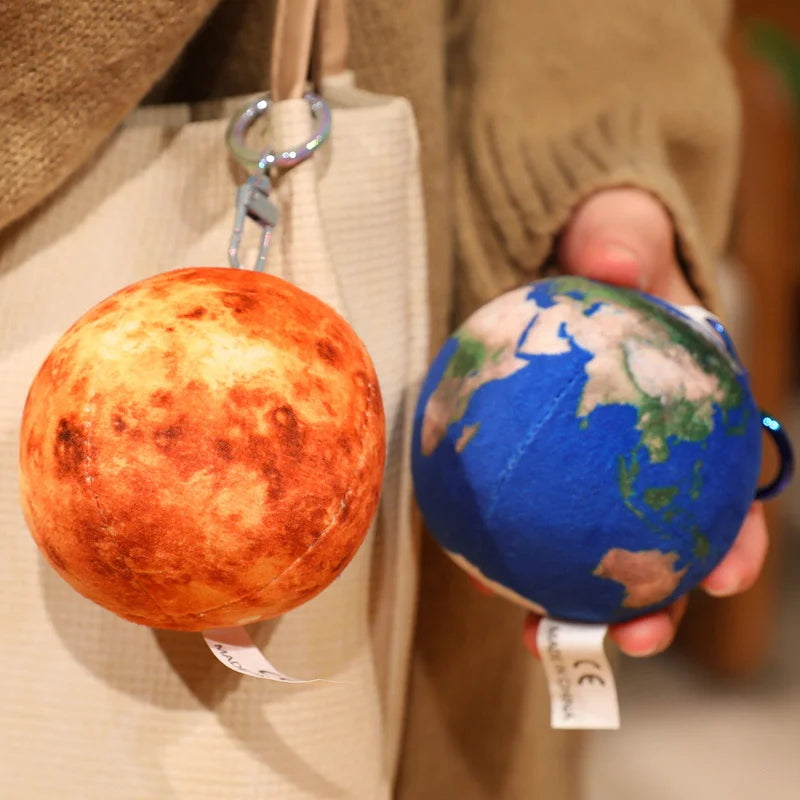 Micro Venus Planet Plush Keychain