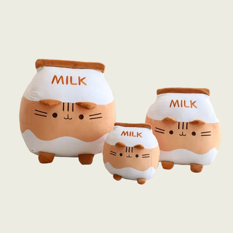 Milk Bottle Cat Plush