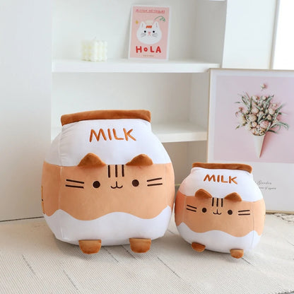 Milk Bottle Cat Plush
