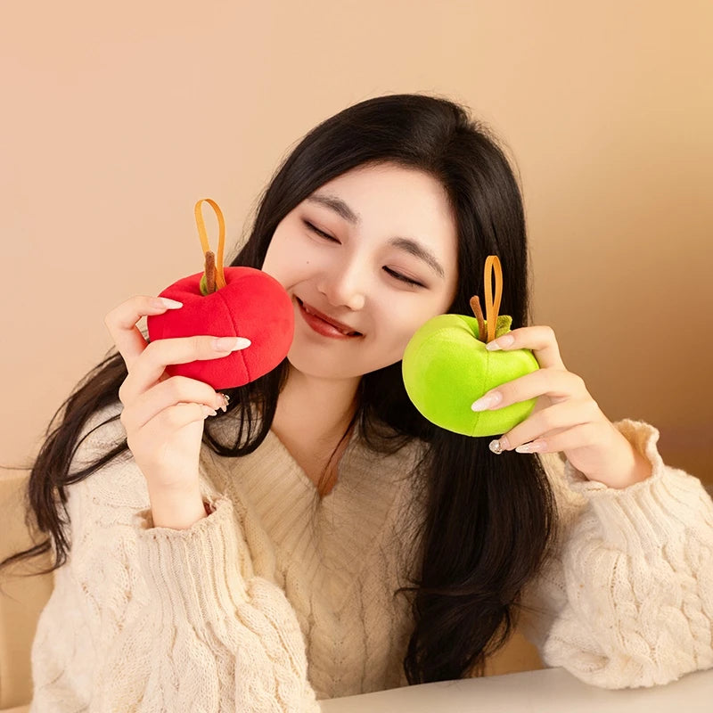 Mini Apple Plush Christmas Ornament