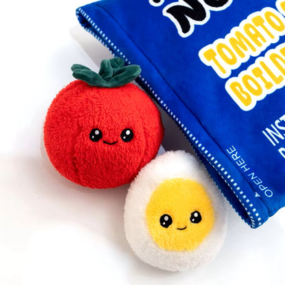 Pack of Ramen Noodle Stuffed Snack Plushes