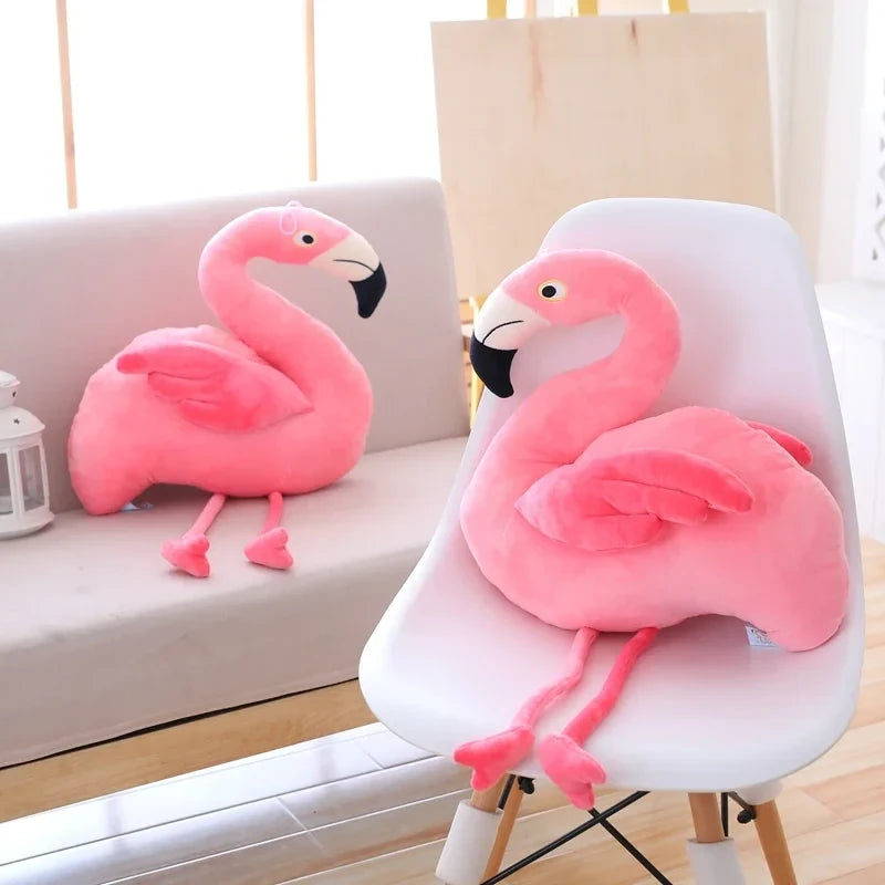 Pink Flamingo Plushie 9.8 15.7 Bird Stuffed Animal Plushies Store