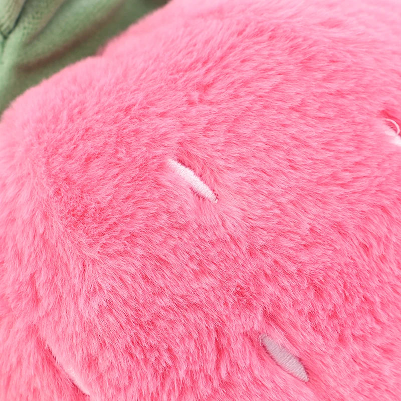 Pink Strawberry Plush with White Seeds