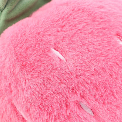 Pink Strawberry Plush with White Seeds