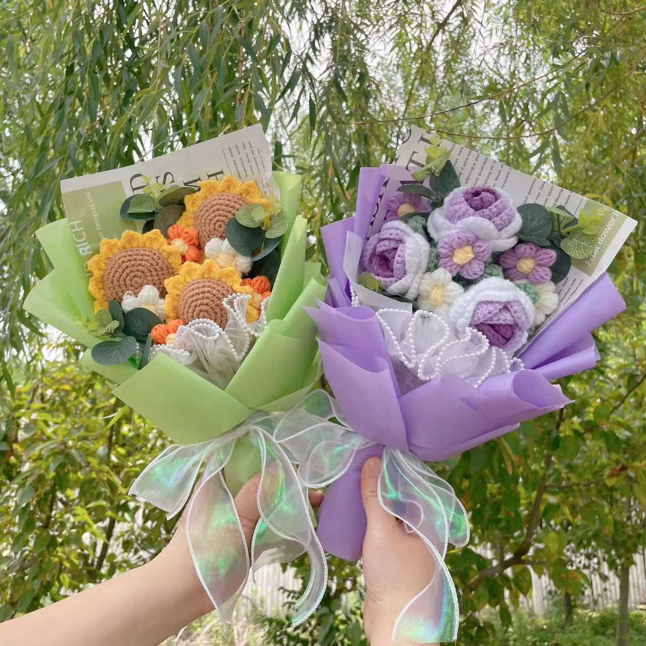 Purple Roses Plush Florist
