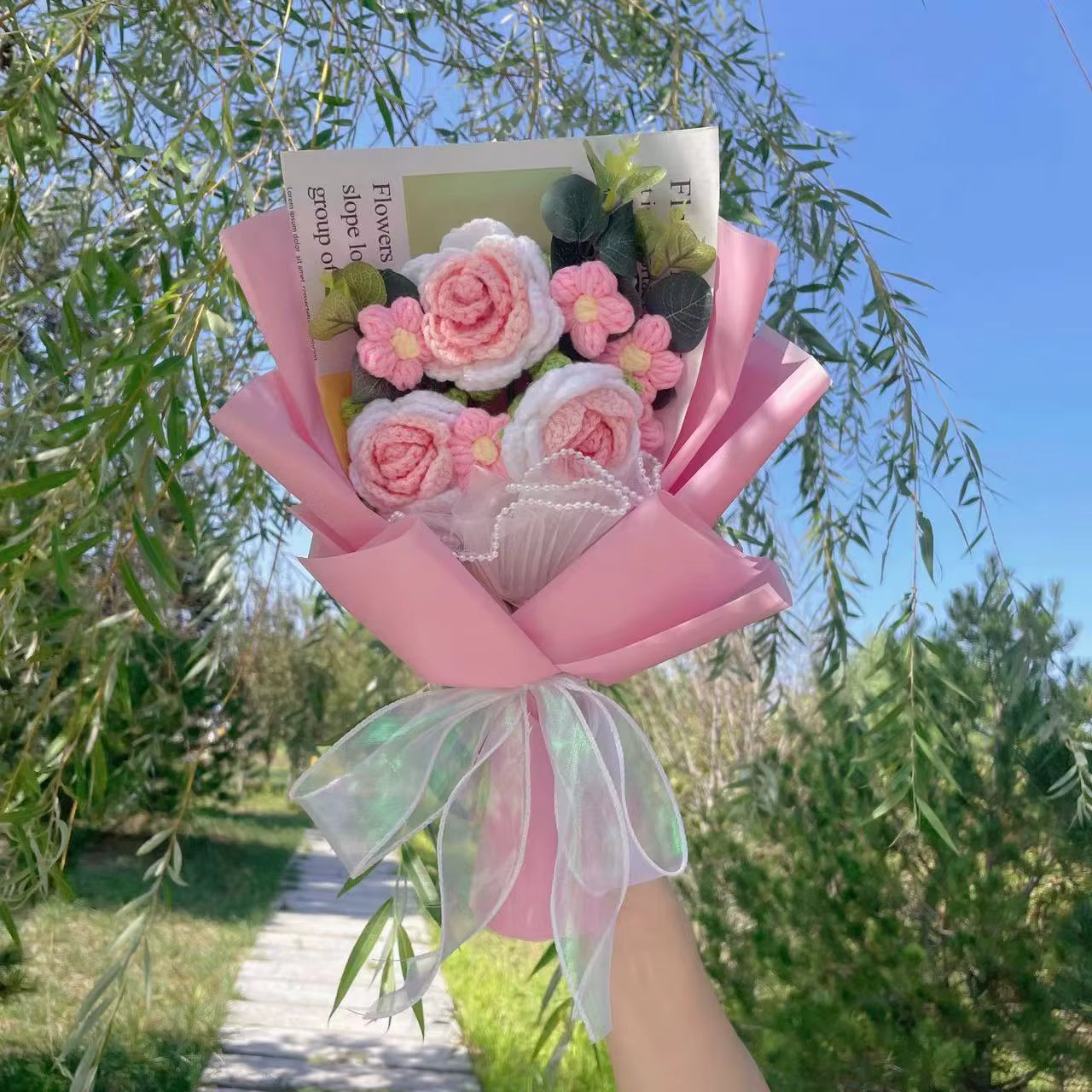 Pink Roses Plush Florist