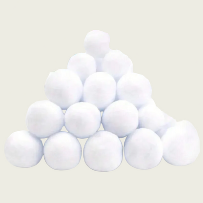 White Plush Snowballs (12)