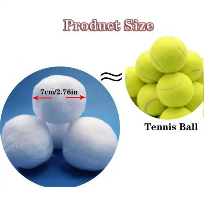 White Plush Snowballs (12)