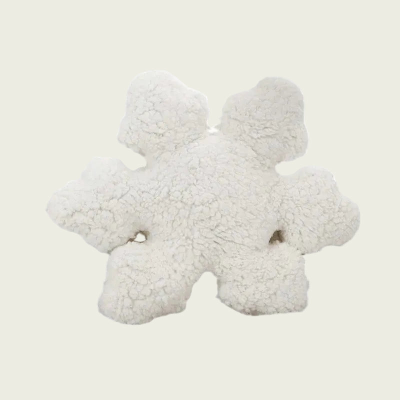 Plush Snowflake Pillow