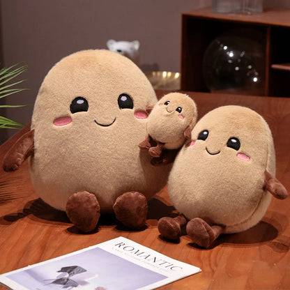 Smiling Potato Plushie Family