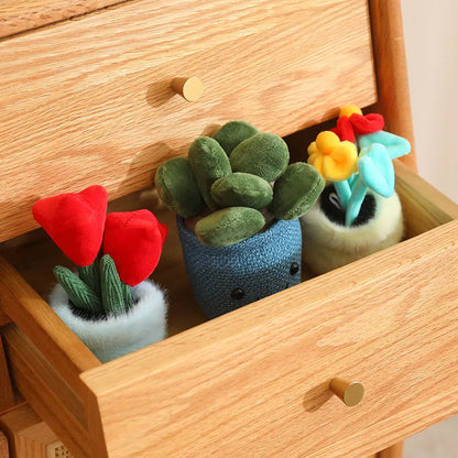 Succulent Potted Plant Plushie Keychain