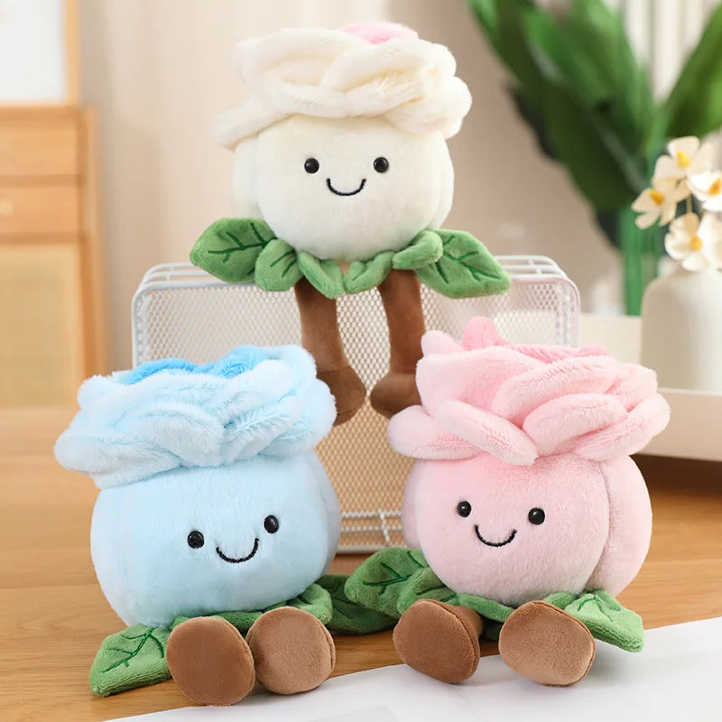 Rosebud Plushie Keychain