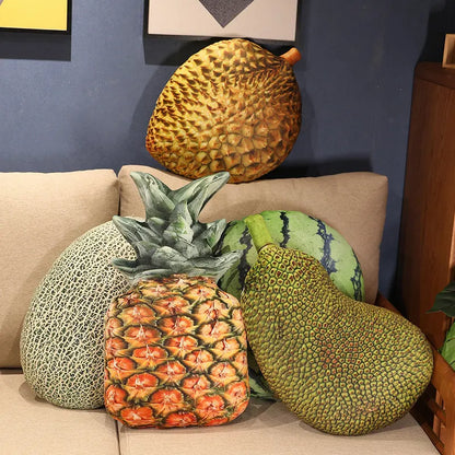 Jackfruit Printed Fruit Plush Cushion