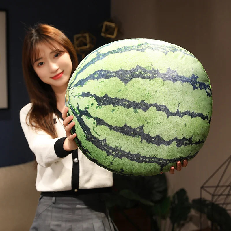 Watermelon Printed Fruit Plush Cushion