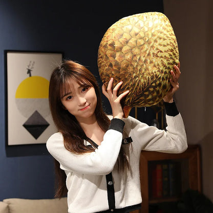 Durian Printed Fruit Plush Cushion