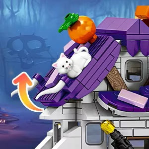 Pumpkin Halloween House Building Blocks Set