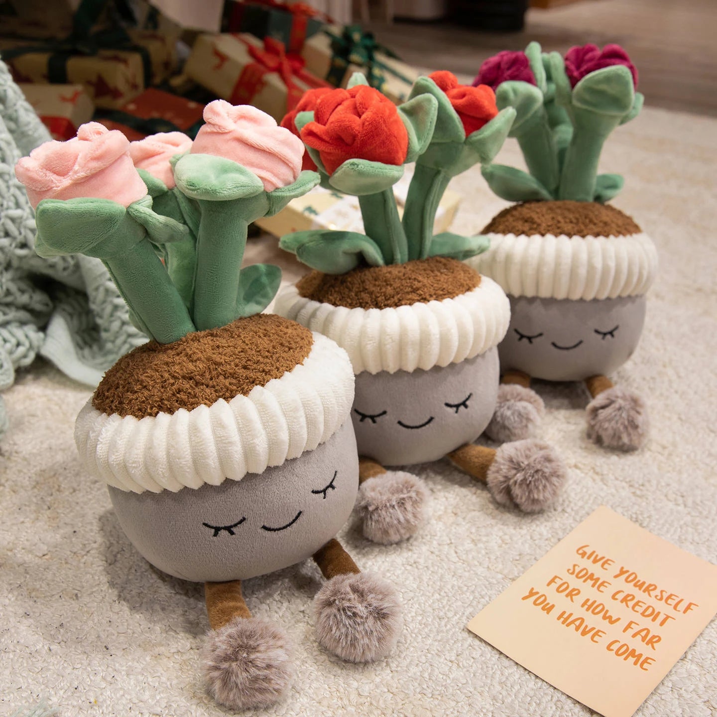 Rose Potted Plushie Plant