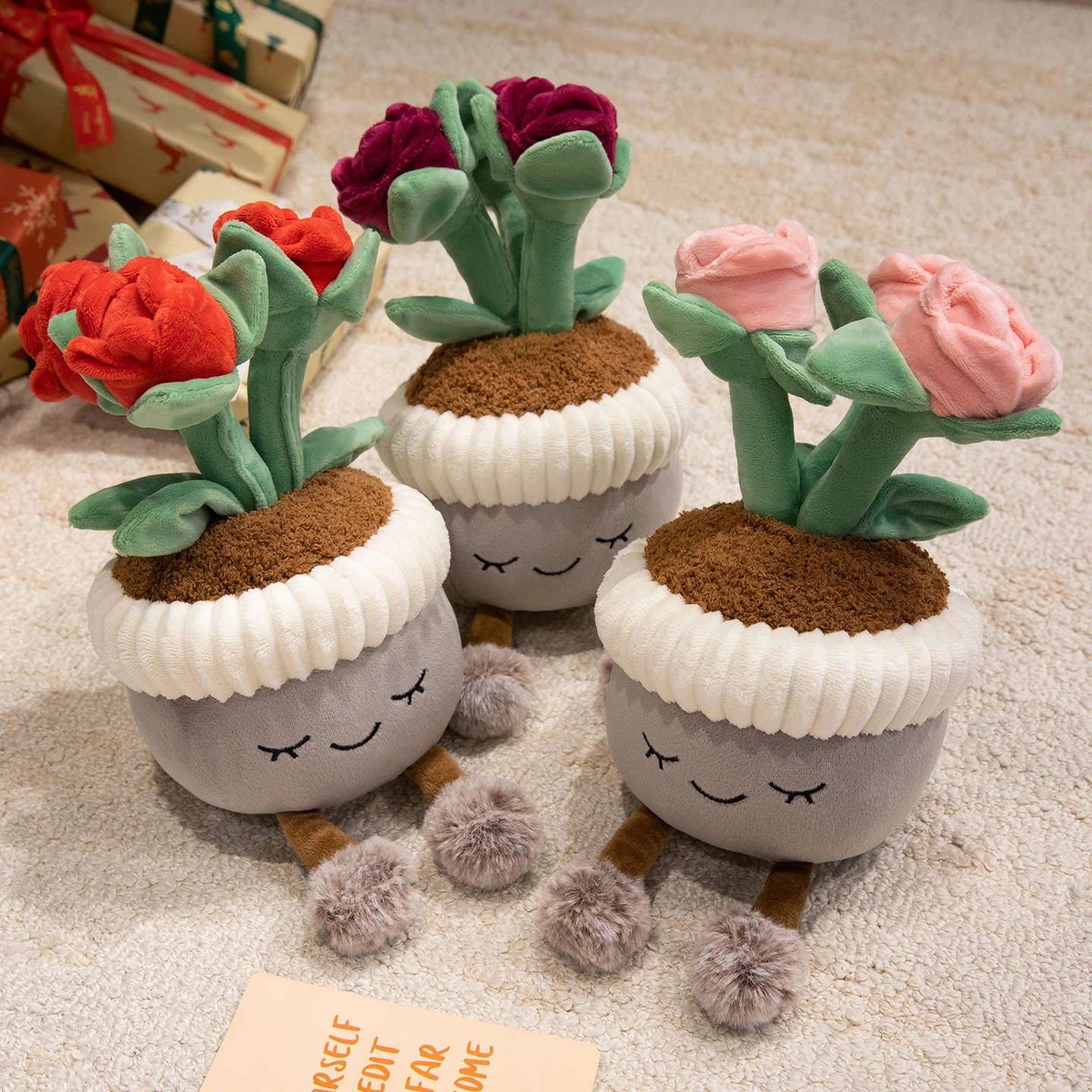 Rose Potted Plushie Plant