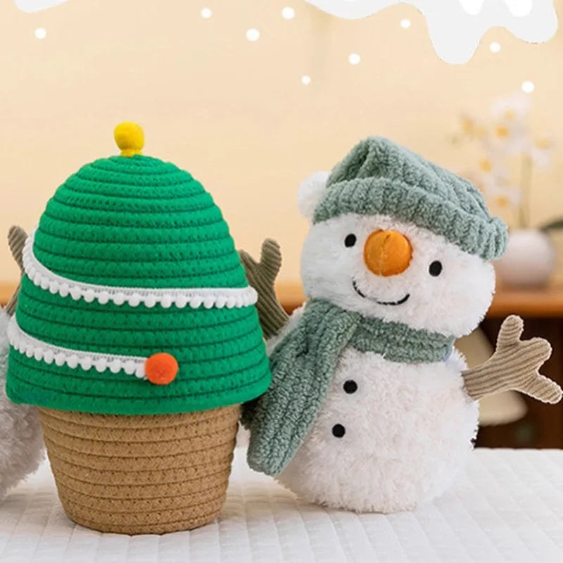 Smiling Winter Snowman Plushie