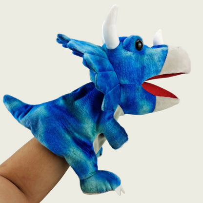 Triceratops Dinosaur Hand Puppet